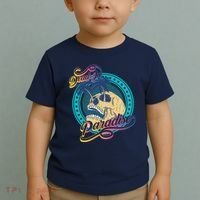 Dead In Paradise Tropical Skull Toddler T-Shirt thumb 2