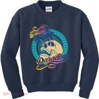 Dead In Paradise Tropical Skull Kids Sweatshirt thumb 0