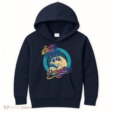 Dead In Paradise Tropical Skull Kids Hoodie