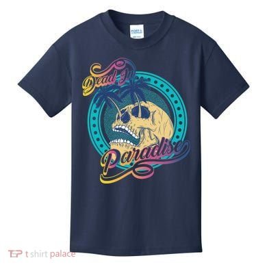 Dead In Paradise Tropical Skull Kids T-Shirt
