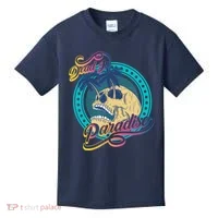 Dead In Paradise Tropical Skull Kids T-Shirt thumb 0