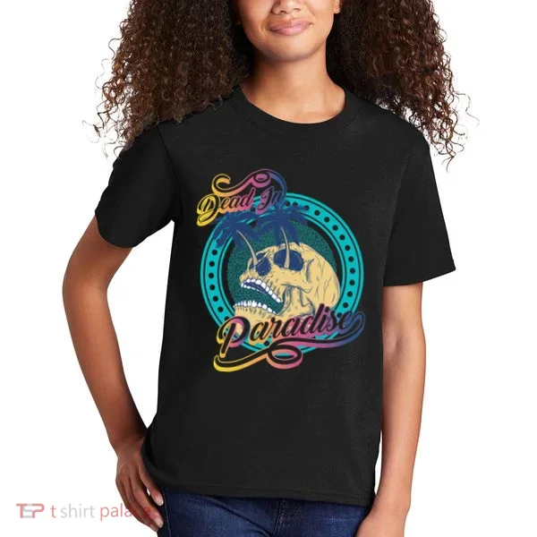 Dead In Paradise Tropical Skull Kids T-Shirt