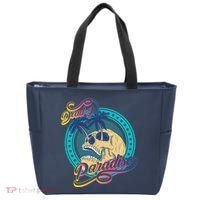 Dead In Paradise Tropical Skull Tote Bag thumb 0