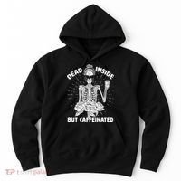 Dead Inside But Caffeinated Hoodie thumb 0