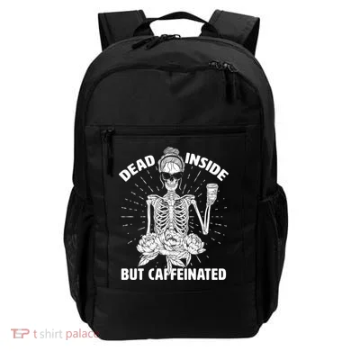 Dead Inside But Caffeinated Backpack