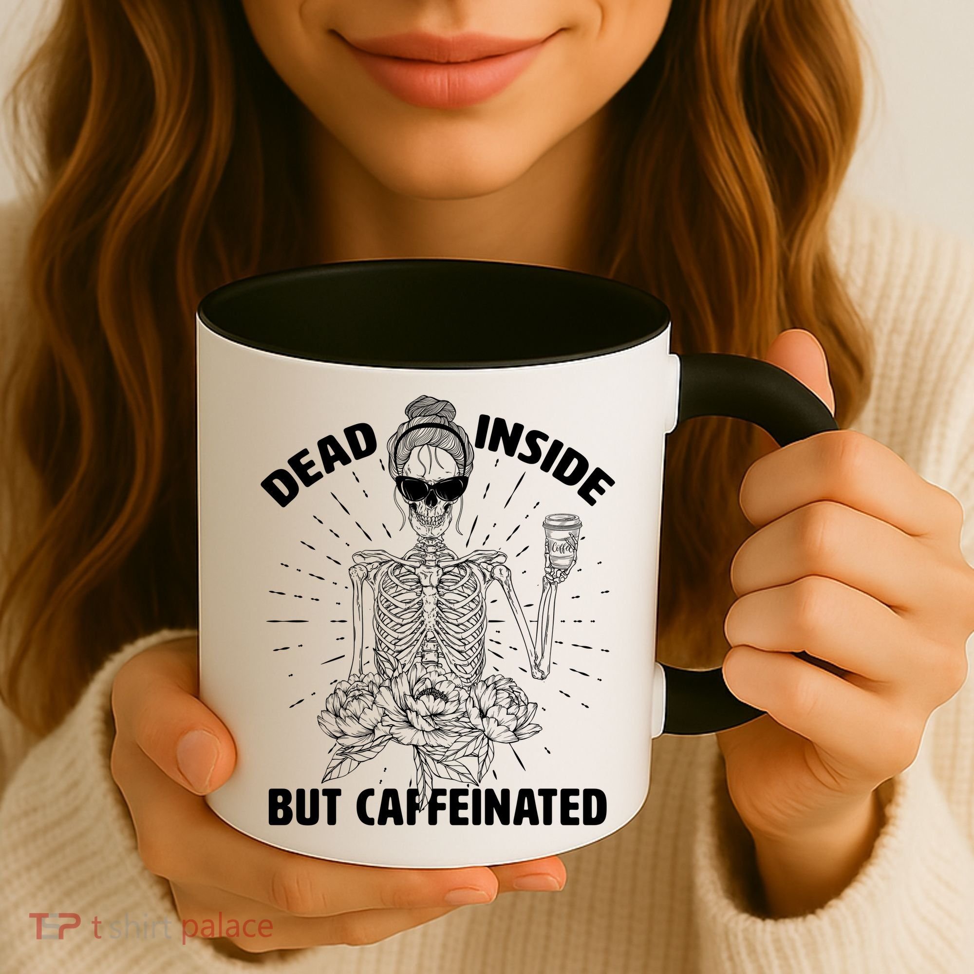 Dead Inside But Caffeinated Coffee Mug