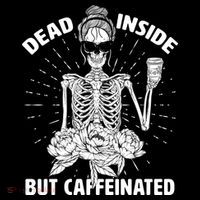 Dead Inside But Caffeinated Tote Bag thumb 4