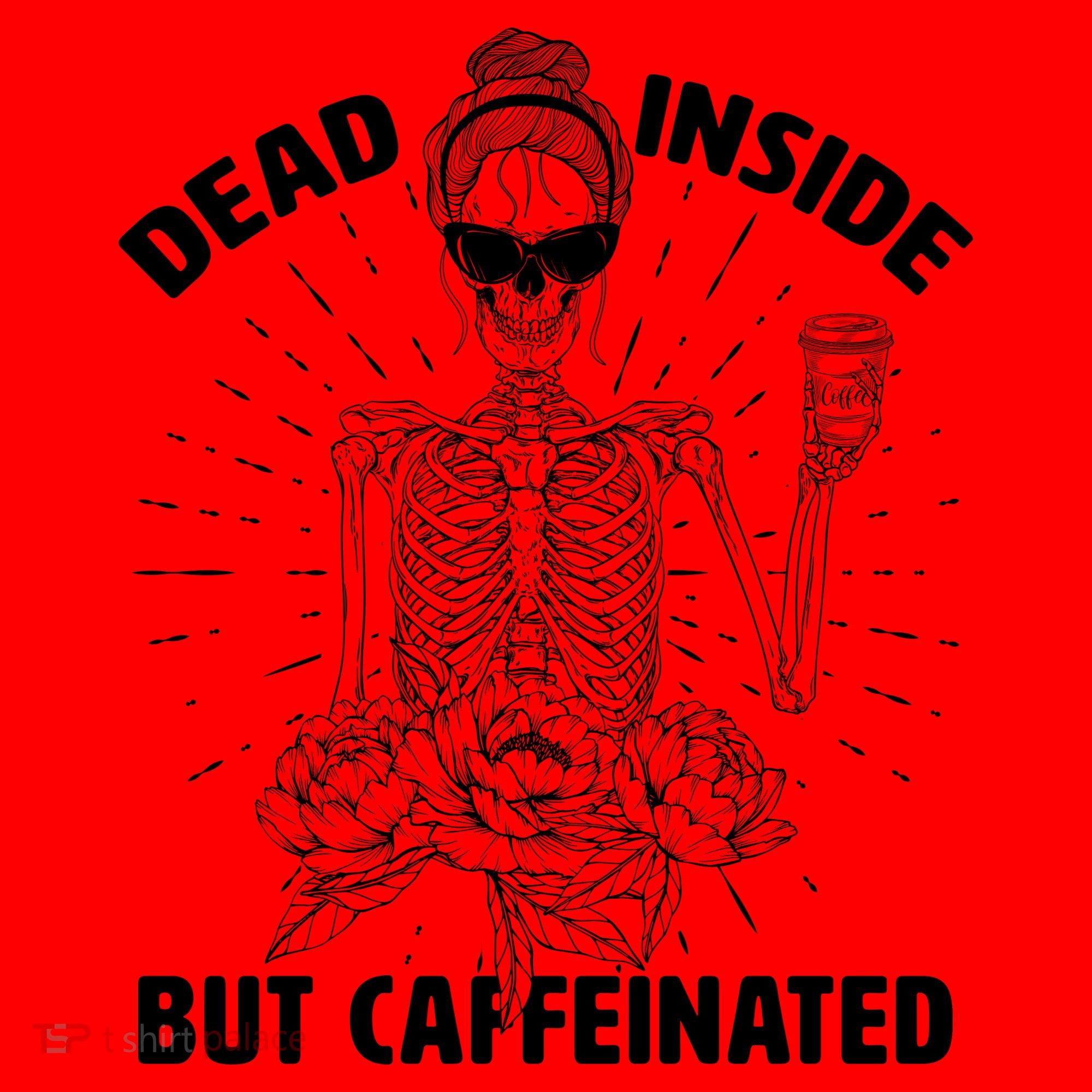 Dead Inside But Caffeinated Santa Hat