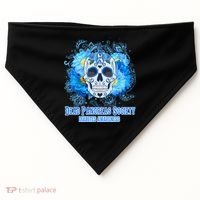 Dead Pancreas Society Diabetes Awareness Sugar Skull USA-Made Doggie Bandana thumb 0