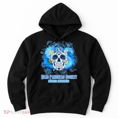 Dead Pancreas Society Diabetes Awareness Sugar Skull Hoodie