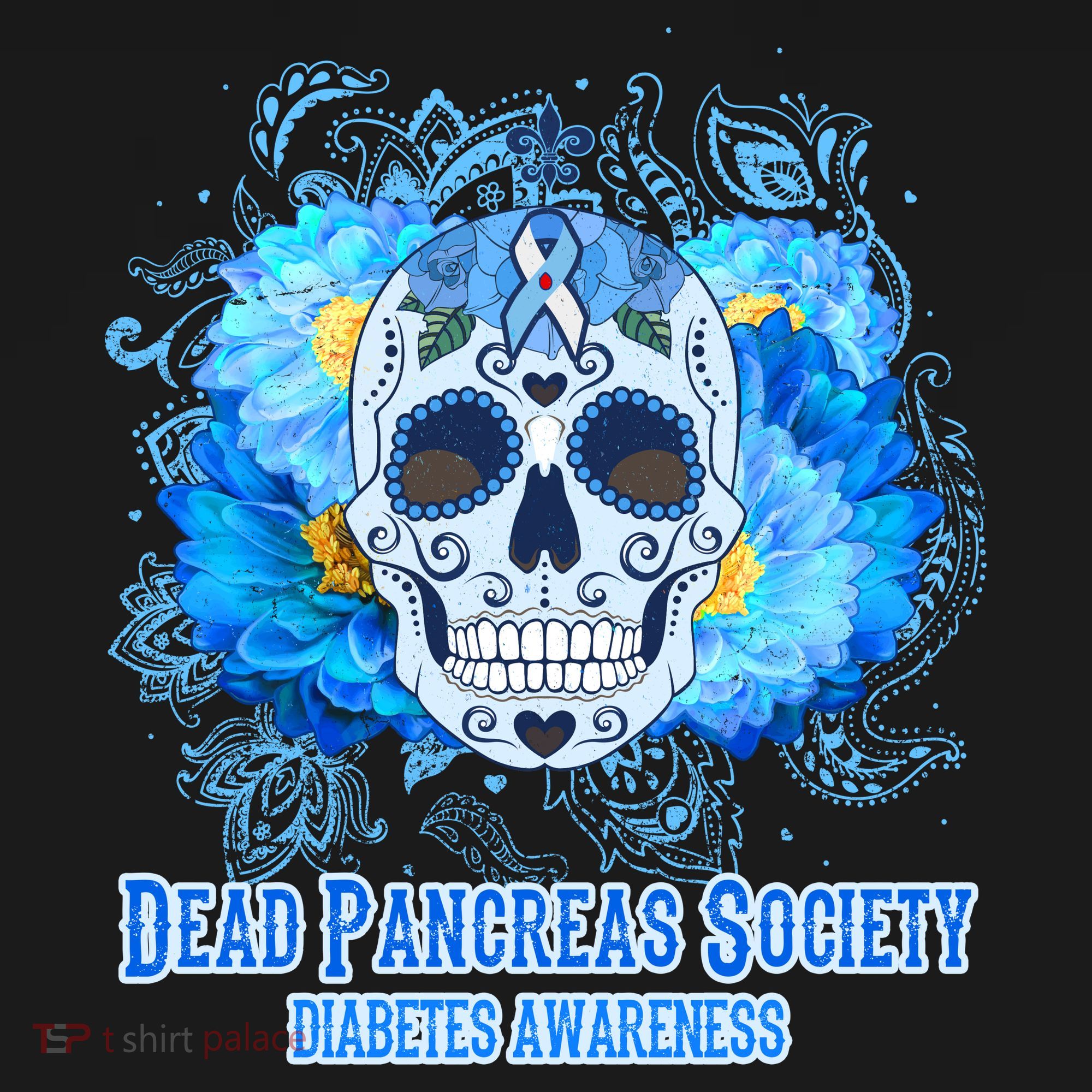 Dead Pancreas Society Diabetes Awareness Sugar Skull Backpack