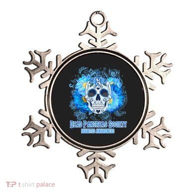 Dead Pancreas Society Diabetes Awareness Sugar Skull Ornament
