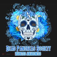 Dead Pancreas Society Diabetes Awareness Sugar Skull Women's Long Sleeve Shirt thumb 2