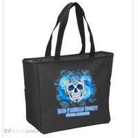 Dead Pancreas Society Diabetes Awareness Sugar Skull Tote Bag thumb 2