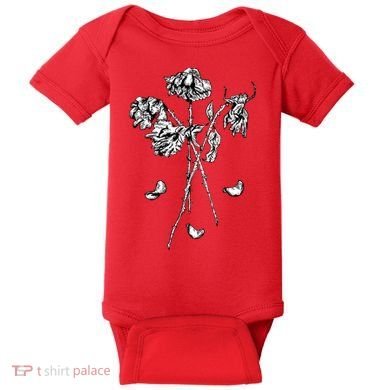 Dead Roses Baby Bodysuit