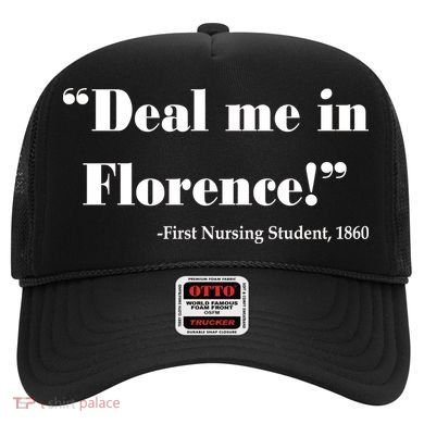 Deal Me In Florence Funny Nurse Hat
