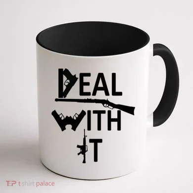 Deal With It Coffee Mug back