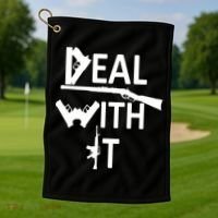 Deal With It Golf Towel thumb 1