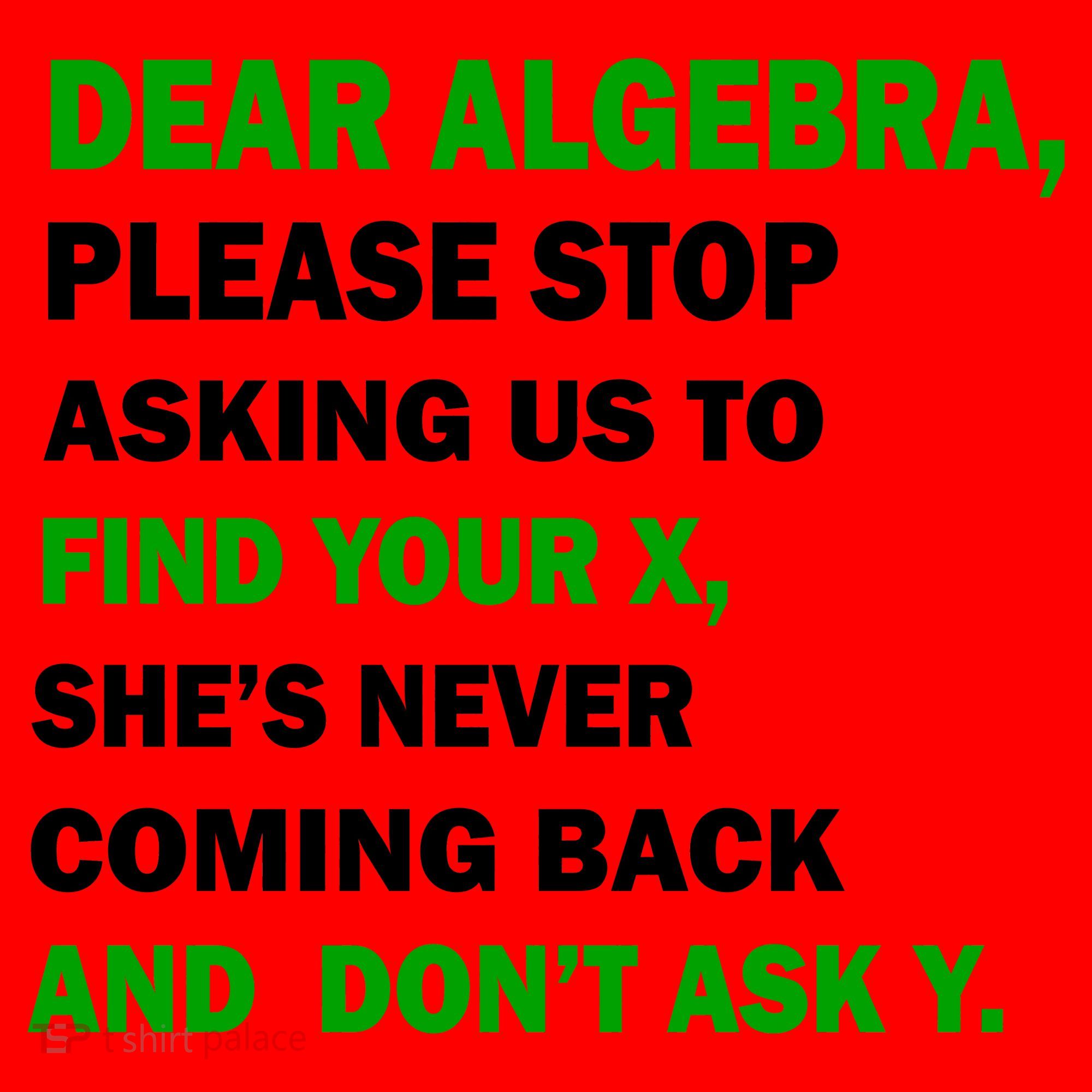 Dear Algebra Find Your X And Don't Tell Y Santa Hat