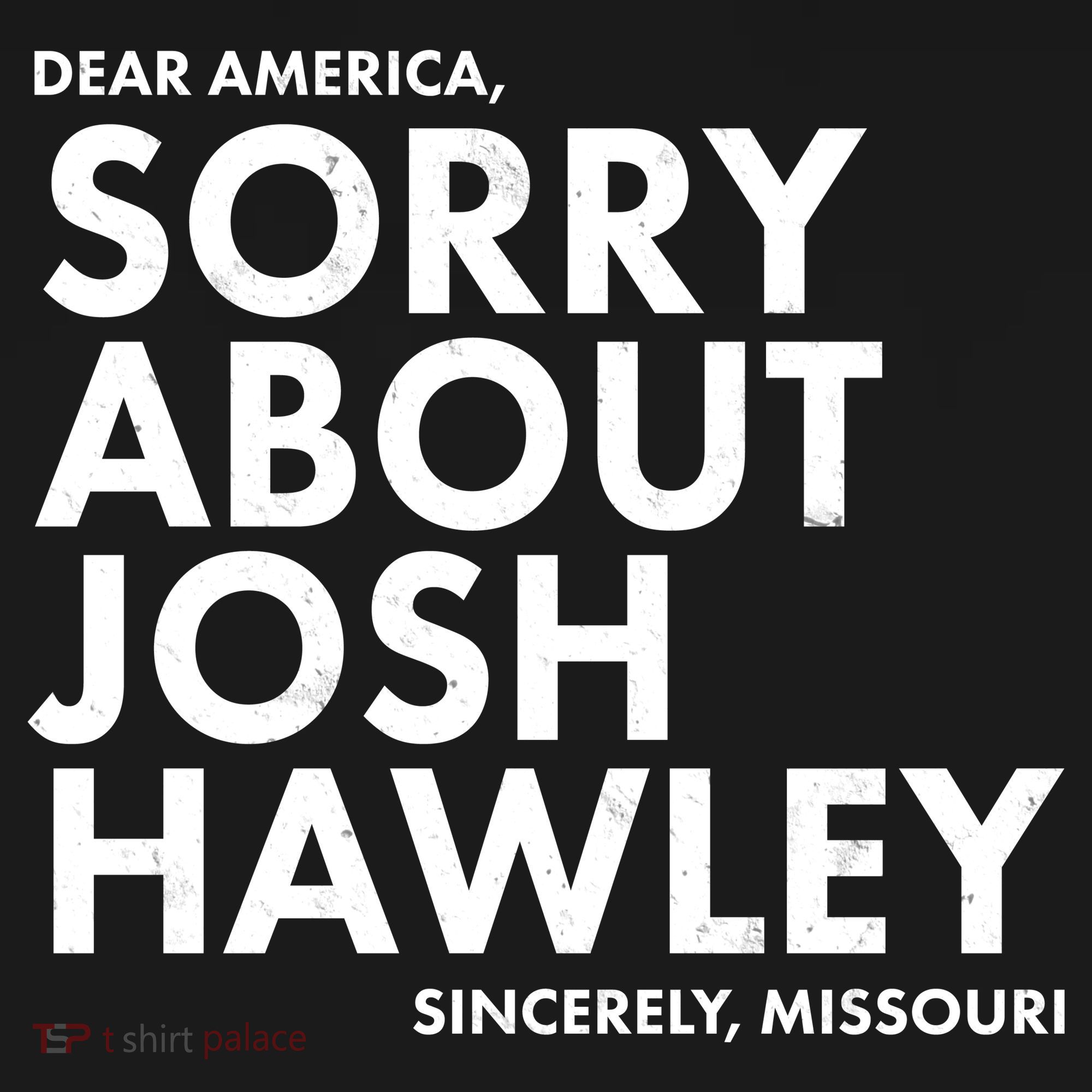 Dear America Sorry About Josh Hawley Sincerely Missouri  Sweatshirt