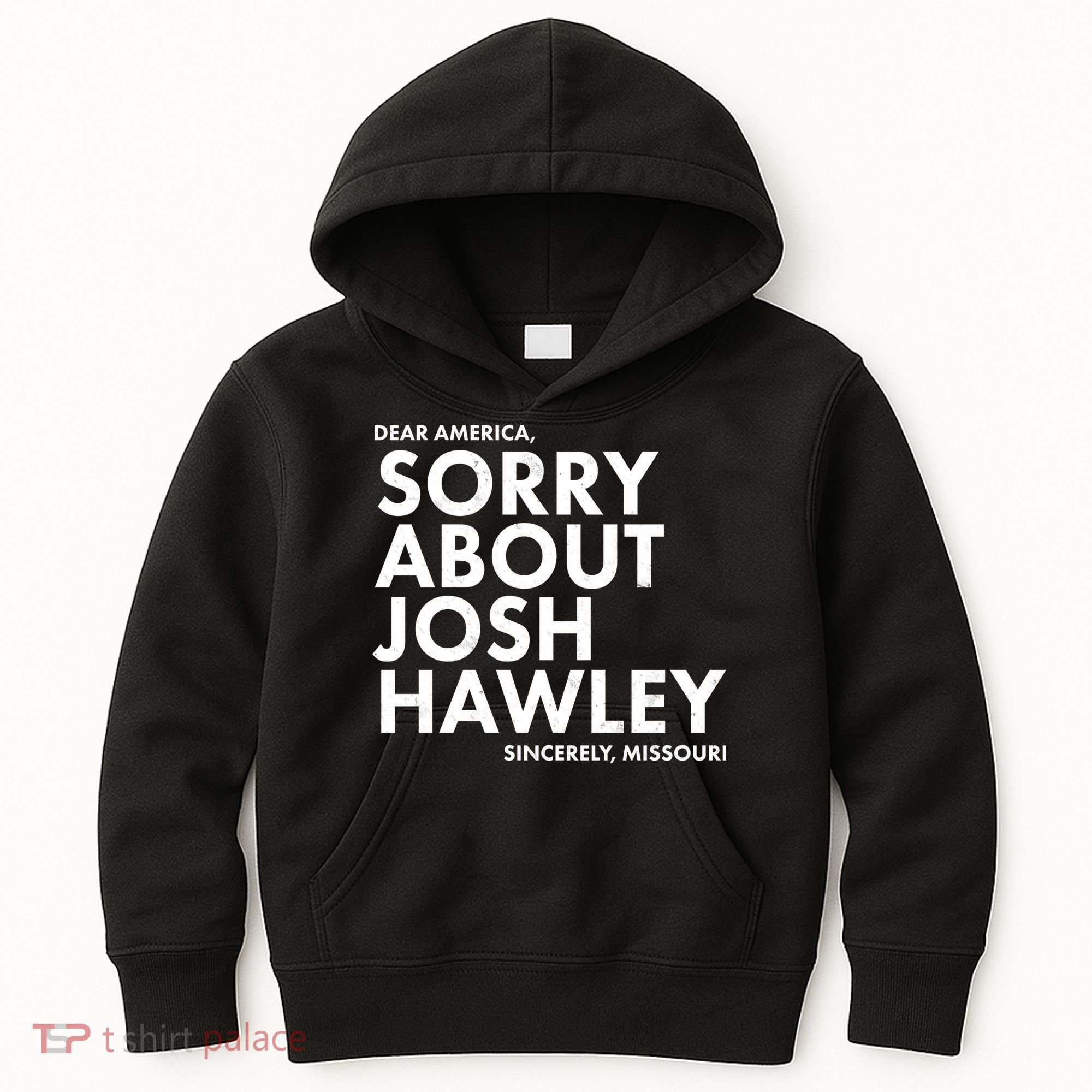 Dear America Sorry About Josh Hawley Sincerely Missouri  Kids Hoodie