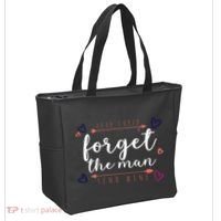 Dear Cupid Forget The Man Send Wine Tote Bag thumb 2