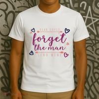 Dear Cupid Forget The Man Send Wine T-Shirt thumb 3