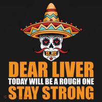 Dear Liver Today Will Be A Rough One Stay Strong1 USA-Made Doggie Bandana thumb 2