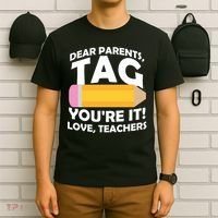 Dear Parents Tag You're It Love Teachers Pencil T-Shirt thumb 6