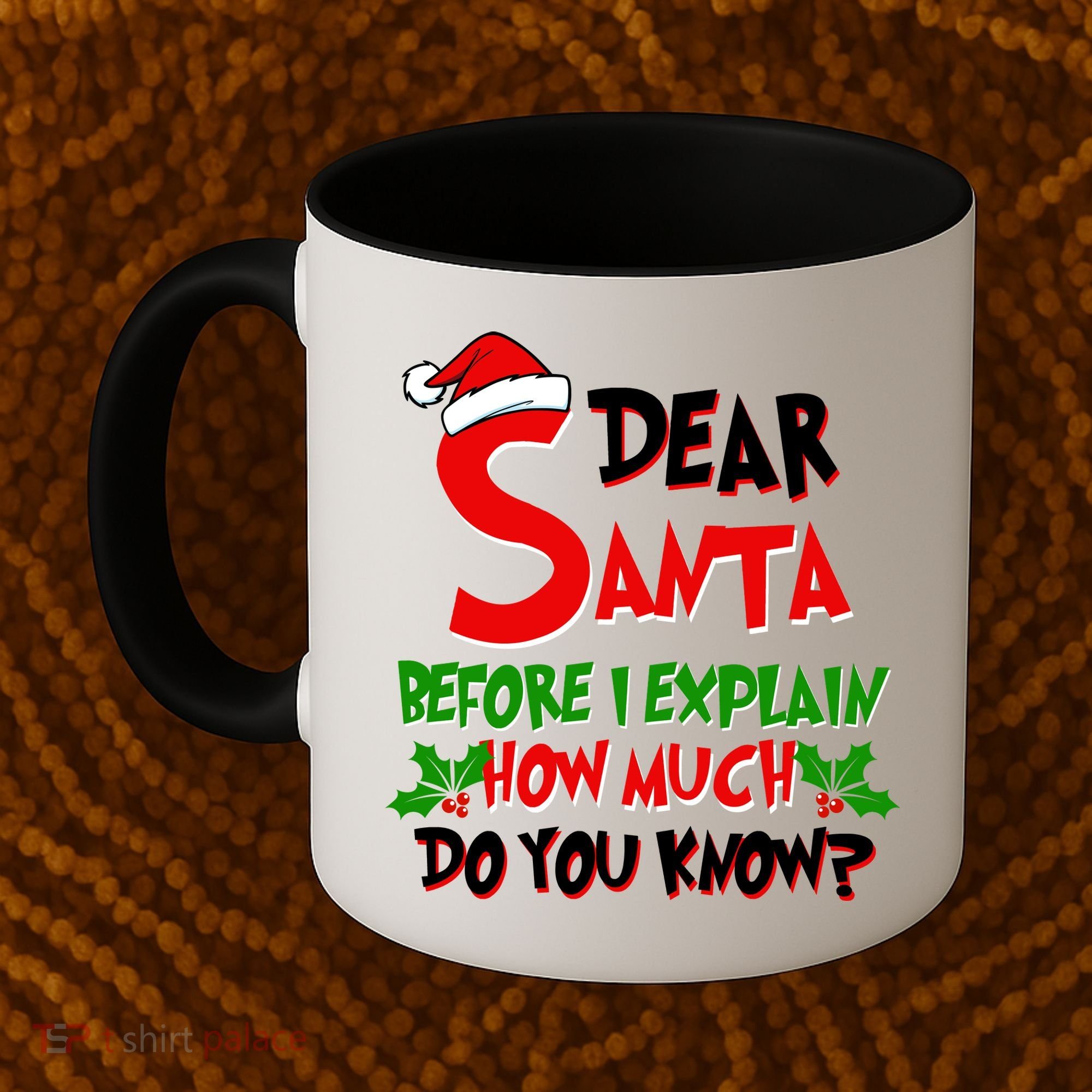 Dear Santa Before I Explain How Much Do You know Coffee Mug