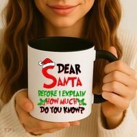 Dear Santa Before I Explain How Much Do You know Coffee Mug thumb 3