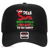Dear Santa Before I Explain How Much Do You know Hat thumb 0