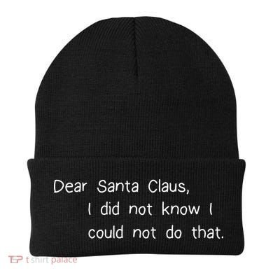Dear Santa Claus I Did Not Know I Could Not Do That Beanie
