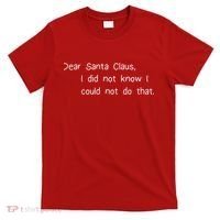 Dear Santa Claus I Did Not Know I Could Not Do That T-Shirt thumb 0