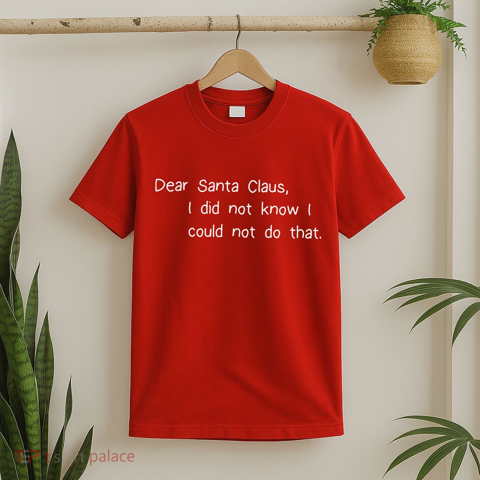 Dear Santa Claus I Did Not Know I Could Not Do That T-Shirt
