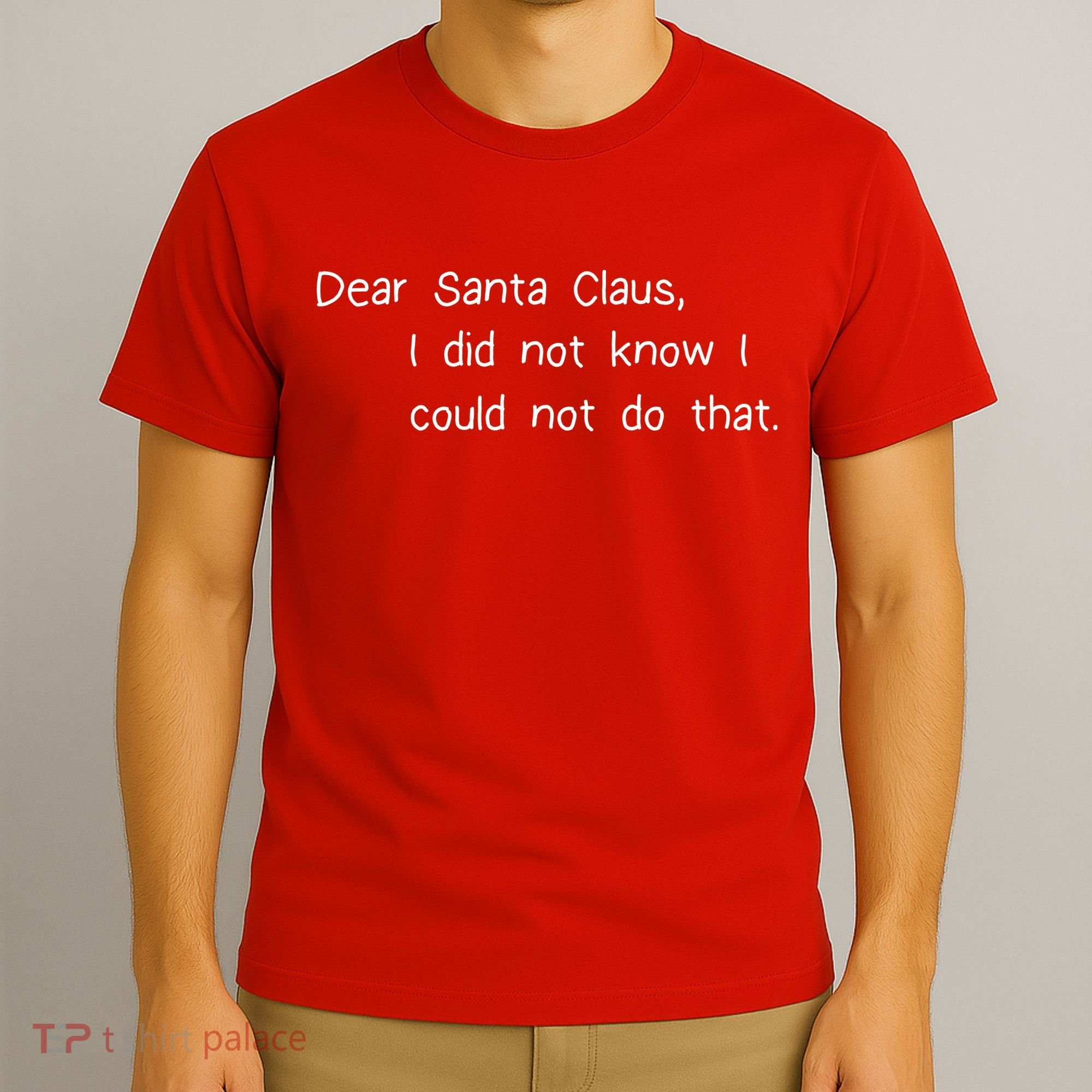 Dear Santa Claus I Did Not Know I Could Not Do That T-Shirt