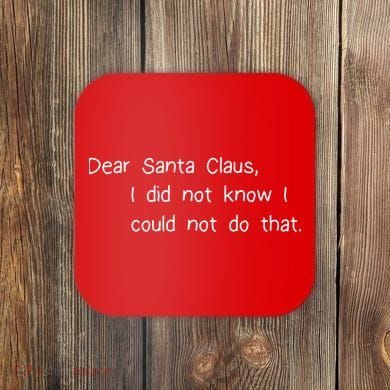 Dear Santa Claus I Did Not Know I Could Not Do That Coaster