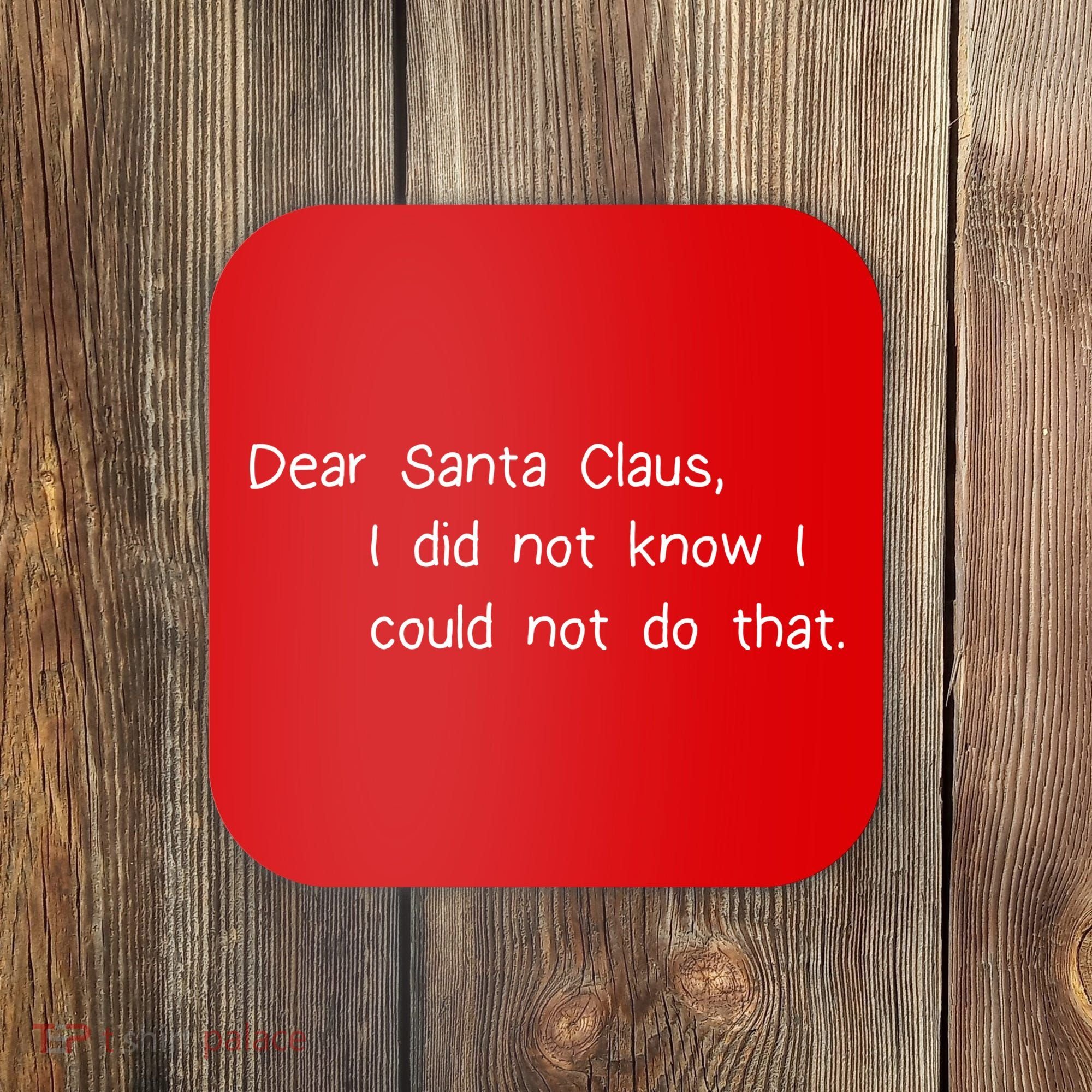 Dear Santa Claus I Did Not Know I Could Not Do That Coaster