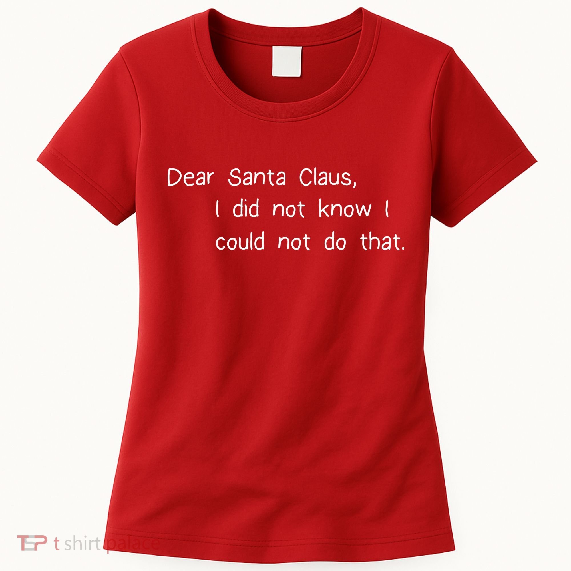 Dear Santa Claus I Did Not Know I Could Not Do That Women's T-Shirt