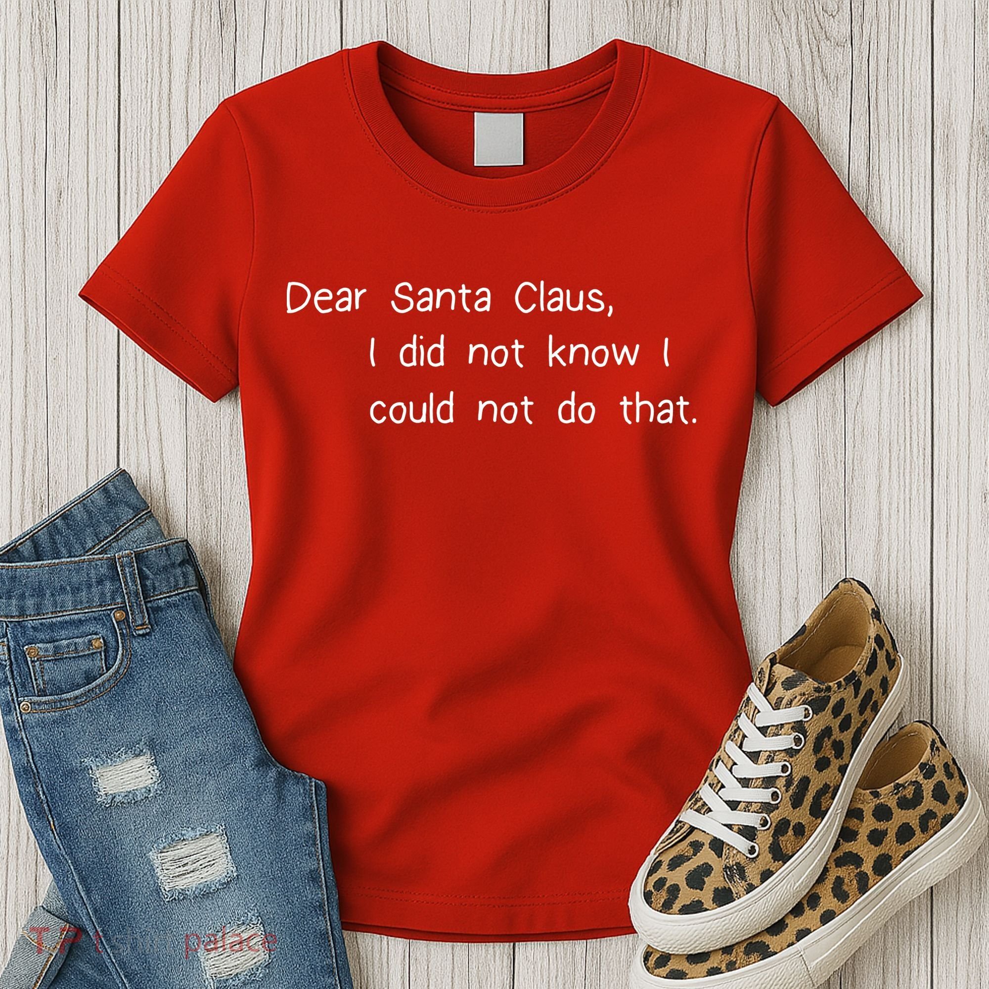 Dear Santa Claus I Did Not Know I Could Not Do That Women's T-Shirt