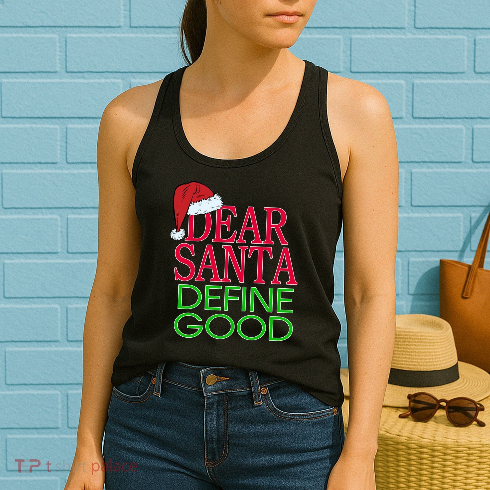 Dear Santa Define Good Funny Christmas Women's Tank Top