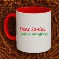 Dear Santa Define Naughty Coffee Mug thumb 2