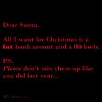 Dear Santa Fat Bank Account Thin Body Christmas Coffee Mug thumb 5
