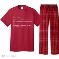Dear Santa Fat Bank Account Thin Body Christmas Pajama Set thumb 0