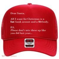 Dear Santa Fat Bank Account Thin Body Christmas Hat thumb 0