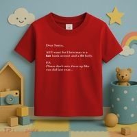 Dear Santa Fat Bank Account Thin Body Christmas Toddler T-Shirt thumb 3