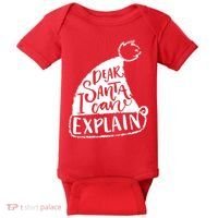 Dear Santa I Can Explain Baby Bodysuit thumb 0