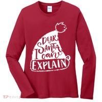 Dear Santa I Can Explain Women's Long Sleeve Shirt thumb 0