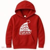 Dear Santa I Can Explain Kids Hoodie thumb 0