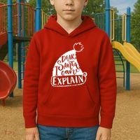 Dear Santa I Can Explain Kids Hoodie thumb 2